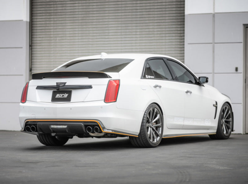 Borla 16-18 Cadillac CTS-V 6.2L V8 2.75in Diameter S Type Catback Exhaust w/ Valves Black Chrome Tip Borla Catback AXOPROS