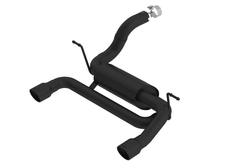 Borla 18-19 Jeep Wrangler JL/JLU 2.0L 4Cyl 2DR/4DR Axle Back Exhaust ATAK w/ 2.5in Tips - Black Borla Axle Back AXOPROS