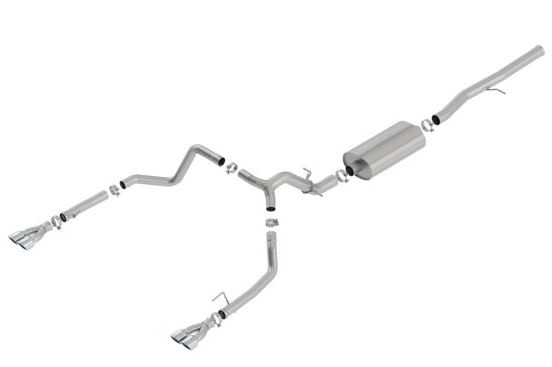 Borla 19 Chevrolet Silverado/GMC Sierra 1500 6.2L SS Touring Catback Exhaust - Square Chrome Tips Borla Catback AXOPROS