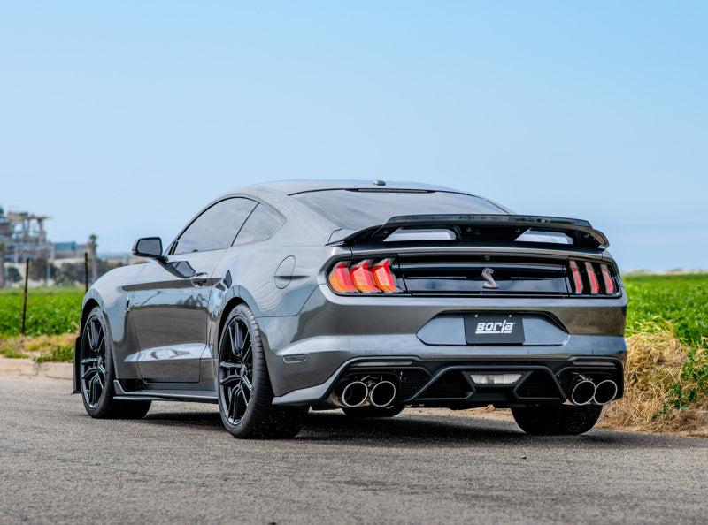 Borla 2020 Ford GT500 5.2L AT 3in ATAK CatBack Exhaust w/ Chrome Tips Borla Catback AXOPROS