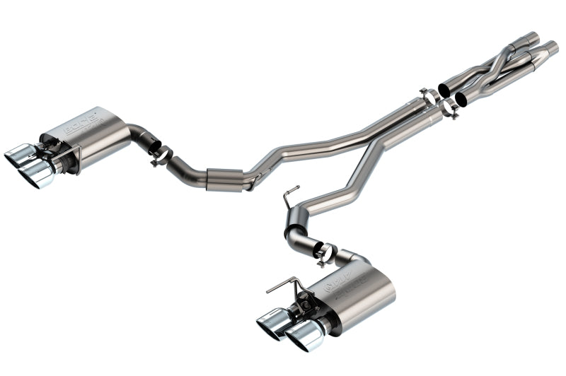 Borla 2020 Ford GT500 5.2L AT 3in ATAK CatBack Exhaust w/ Chrome Tips Borla Catback AXOPROS