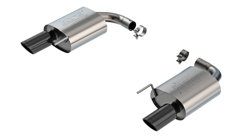 Borla 2024 Ford Mustang GT 5.0L V8 w/o Active Exhaust ATAK Axle-Back Exhaust System - Black Chrome Borla Axle Back AXOPROS