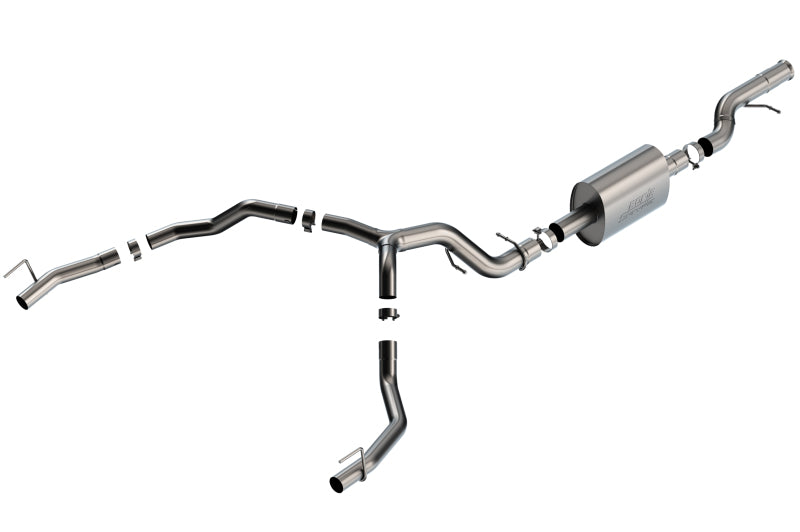 Borla 21-22 Cadillac Escalade 6.2L V8 2/4WD 4DR S-Type Cat-Back Exhaust w/ Factory Bezel Tips Borla Catback AXOPROS