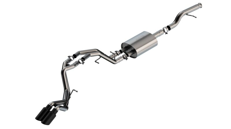 Borla 21-22 Chevrolet Tahoe 5.3L V8 AT 2/4WD Touring Cat-Back Exhaust (Black Chrome) Borla Catback AXOPROS