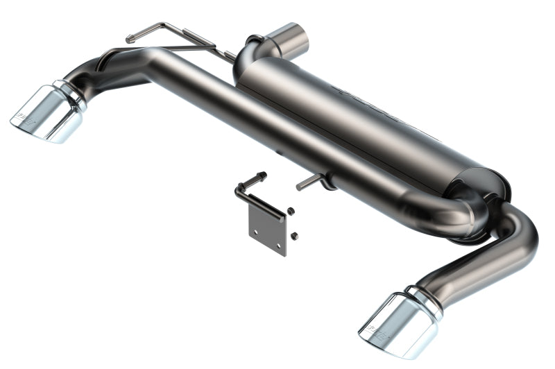 Borla 21-22 Ford Bronco 2.3L 4WD Touring Axle Back Exhaust w/ Bright Chrome Tips Borla Axle Back AXOPROS