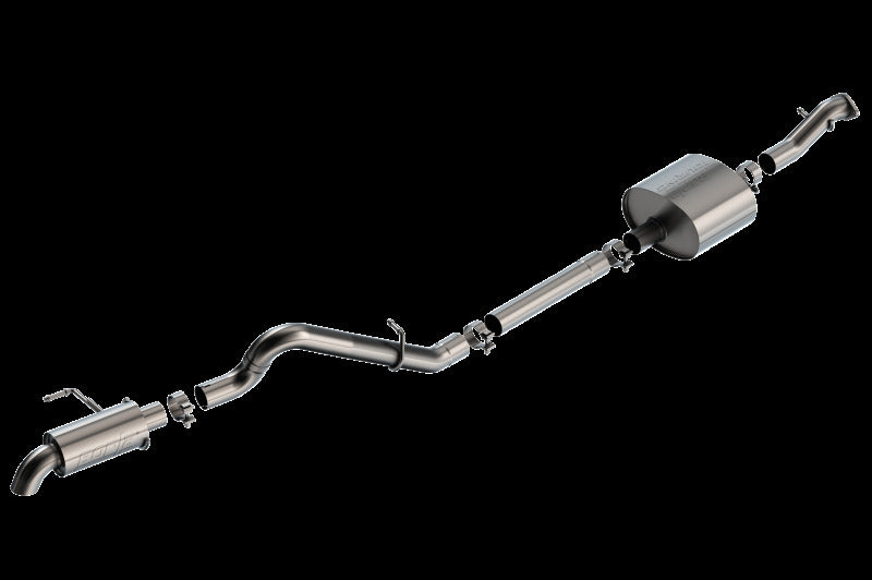 Borla 21-22 Ford Bronco 2.7L 2DR/4DR T-304 Stainless Steel Cat-Back Touring Exhaust - Brushed Borla Catback AXOPROS