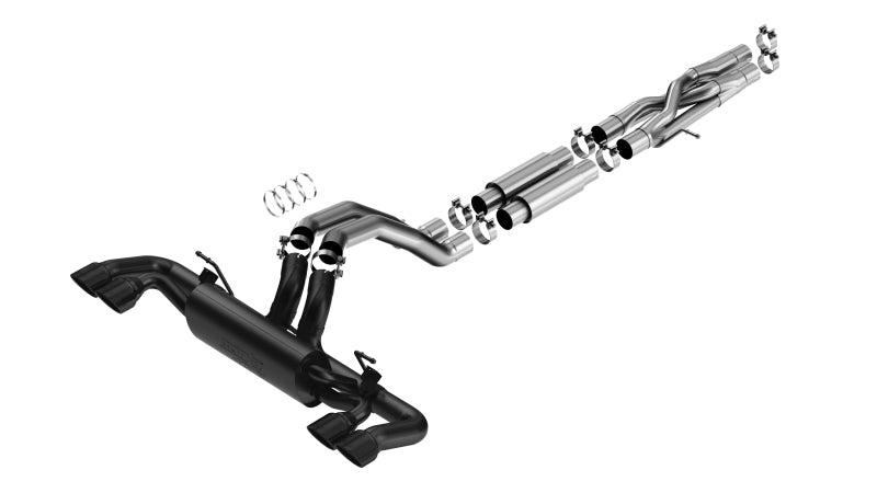 Borla 21-22 Jeep Wrangler Rubicon 392 6.4L V8 AT 4WD 4DR ATAK Cat-Back Exhaust - Coated Black Borla Catback AXOPROS