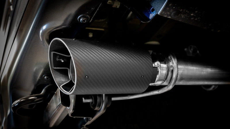 Borla 21-23 Ford Raptor 3in Tail Pipe Kit 4.5in Tip - Carbon Fiber Black Anodized Borla Tips AXOPROS