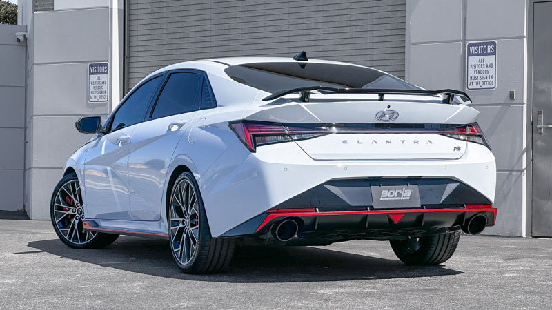 Borla 22-23 Hyundai Elantra N 2.0L 4 CYL. Turbo AT/MT ATAK Catback Exhaust Black Chrome Borla Catback AXOPROS