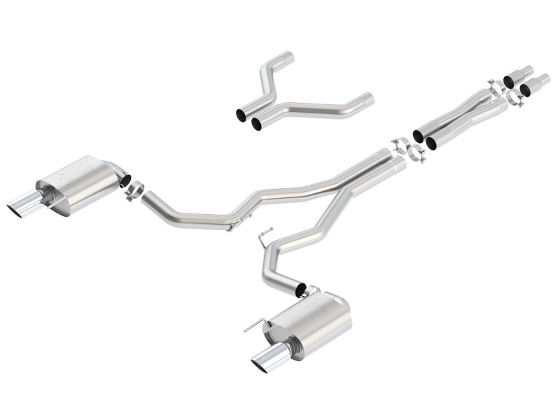 Borla Atak Cat-Back 15-17 Ford Mustang GT 5.0L V8 MT/AT 3in pipe 4in tip Borla Catback AXOPROS