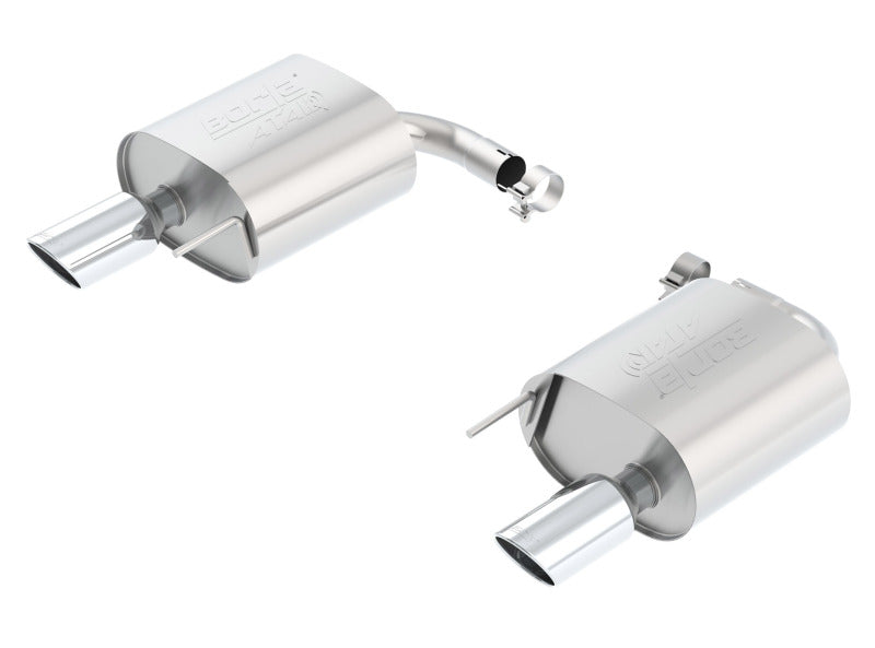 Borla Atak Rear Section 15-17 Ford Mustang 2.3L EcoBoost MT/AT 2.25in pipe 4in tip Borla Catback AXOPROS