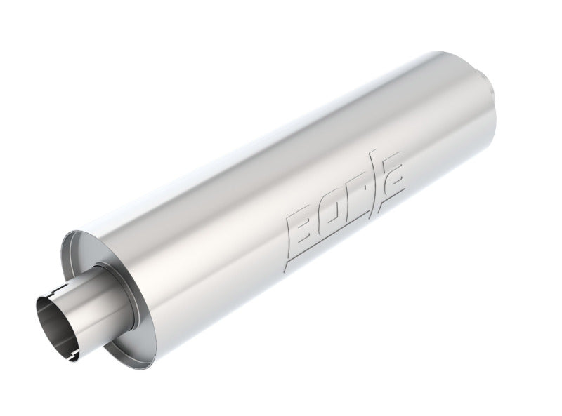 Borla Heavy Duty (Truck) Muffler - 3in Center-Center 24in x 6.75in Round (Notched) Borla Muffler AXOPROS