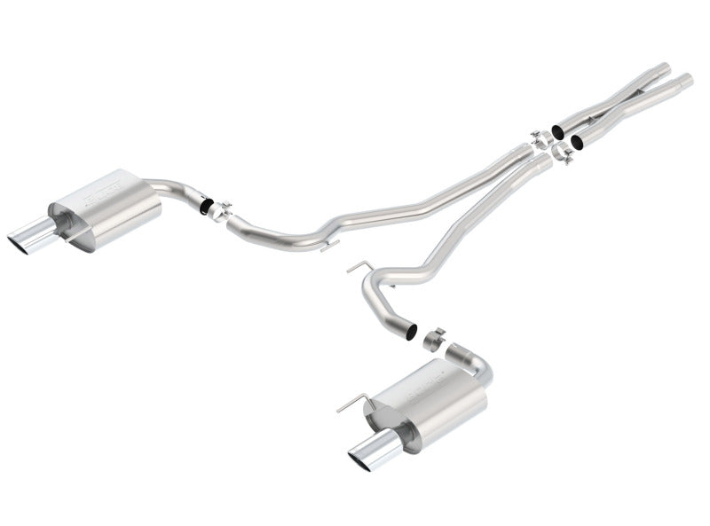 Borla S-Type Cat-Back 15-17 Ford Mustang GT 5.0L V8 MT/AT 2.5in pipe 4in tip Borla Catback AXOPROS