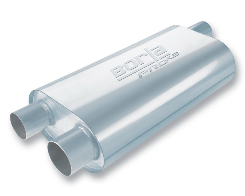 Borla Universal Oval Transverse 2.5in Inlet/Outlet 19in x 10.25in x 5.5in Turbo XL Muffler Borla Muffler AXOPROS