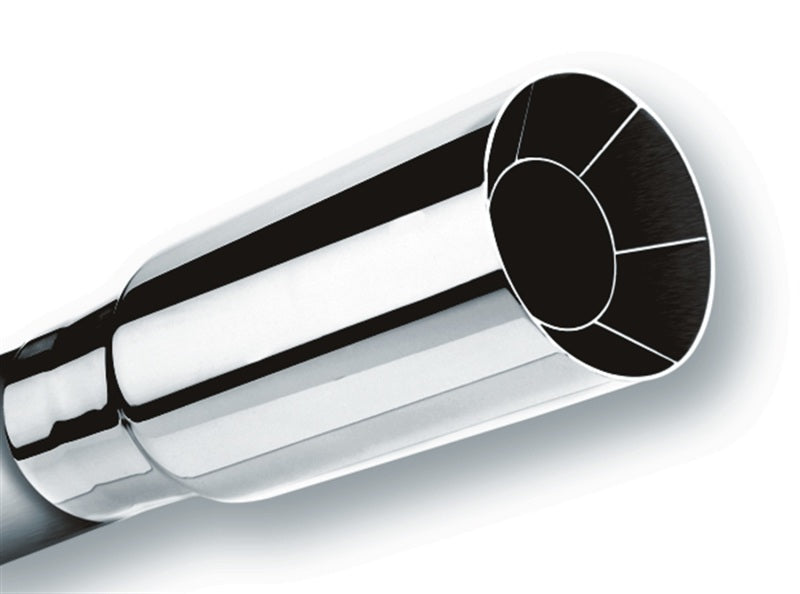 Borla Universal Polished Tip Single Round Intercooled (inlet 2 1/4in. Outlet 2 1/2in) Borla Tips AXOPROS