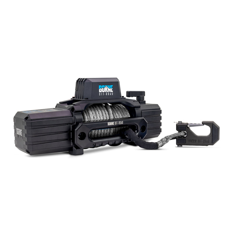 Borne Off-Road 12K Winch - Grey Synthetic Rope Borne Off-Road Winches AXOPROS