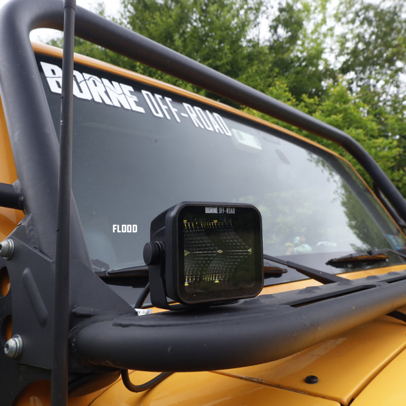 Borne Off-Road Light Pods (Kit of 2) 3x3 Flood Borne Off-Road Light Bars & Cubes AXOPROS
