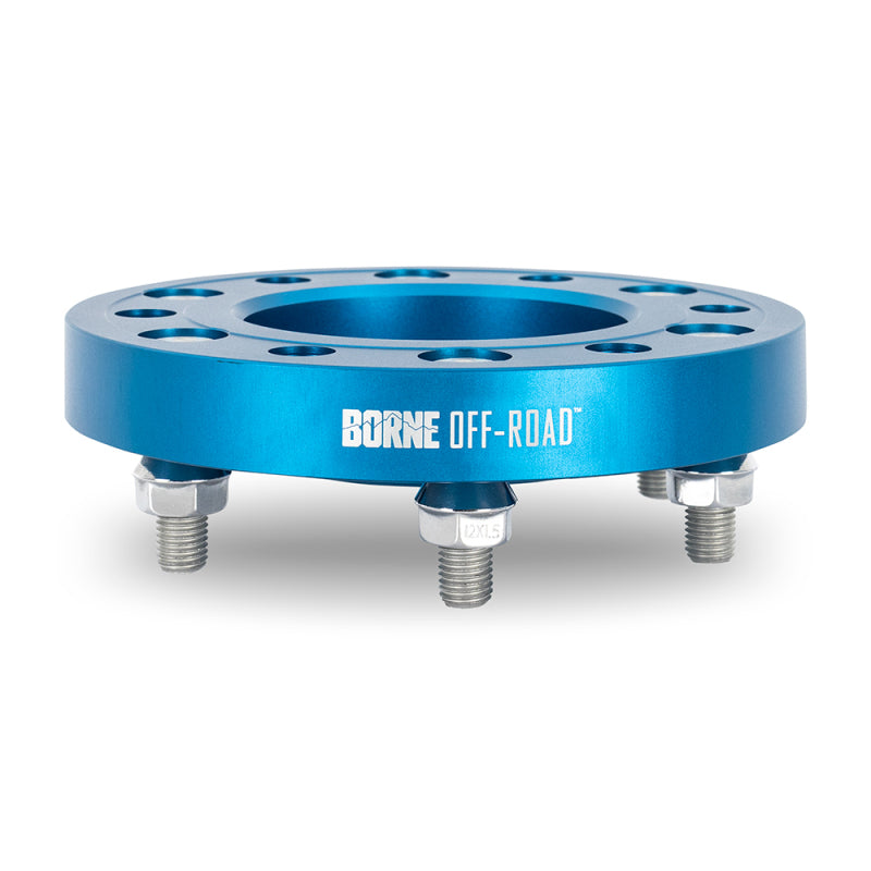 Borne Off-Road Wheel Spacers - 6x139.7 - 78.1 - 25mm - M14x1.5 - Blue Borne Off-Road Wheel Spacers & Adapters  AXOPROS
