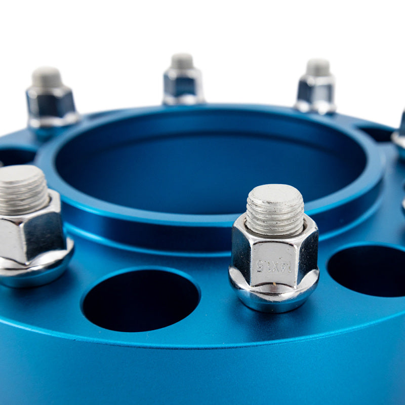 Borne Off-Road Wheel Spacers - 6x139.7 - 78.1 - 38.1mm - M14x1.5 - Blue Borne Off-Road Wheel Spacers & Adapters  AXOPROS