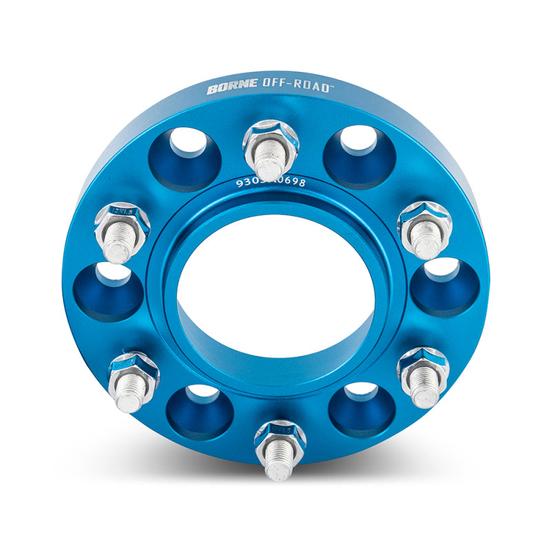 Borne Off-Road Wheel Spacers - 6x139.7 - 78.1 - 38.1mm - M14x1.5 - Blue Borne Off-Road Wheel Spacers & Adapters  AXOPROS