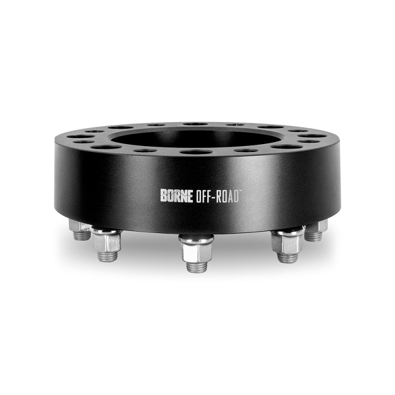 Borne Off-Road Wheel Spacers 8x180 124.1 50 M14 Black Borne Off-Road Wheel Spacers & Adapters AXOPROS
