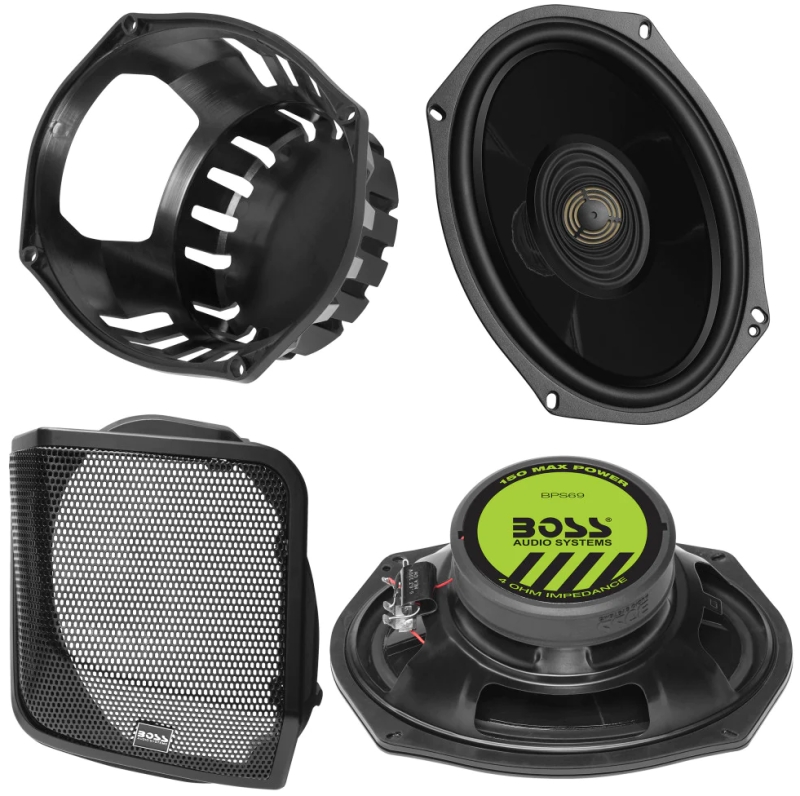 Boss Audio Systems Harley Davidson 6 x 9 Inch Saddlebag Speaker Kit Boss Audio Audio AXOPROS