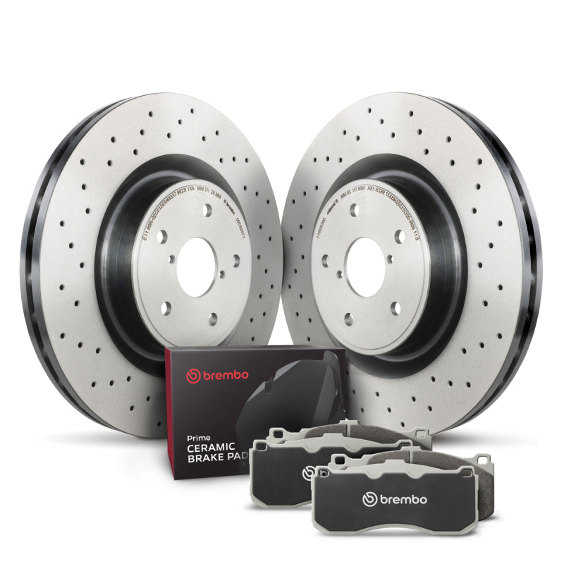 Brembo OE 08-14 Lexus IS F Front Disc Brake Kit Brembo OE Brake Rotors - OE AXOPROS
