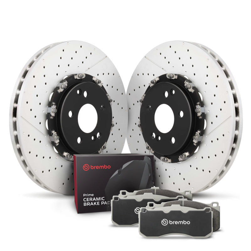 Brembo OE 11-18 Nissan GT-R Front Disc Brake Kit Brembo OE Brake Rotors - OE AXOPROS