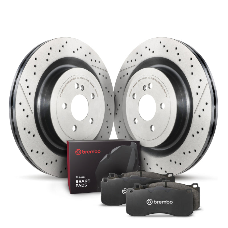Brembo OE Rear Disc Brake Kit Brembo OE Brake Rotors - OE AXOPROS