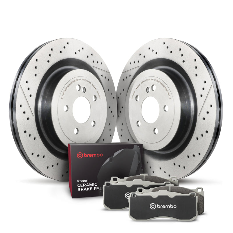 Brembo OE Rear Disc Brake Kit Brembo OE Brake Rotors - OE AXOPROS