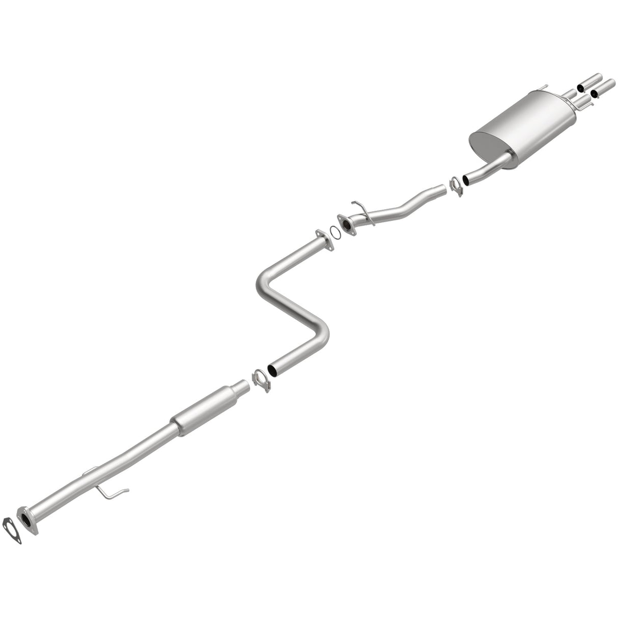 BRExhaust 1990-1991 Honda Accord 2.2L Direct-Fit Replacement Exhaust System BRExhaust Exhaust System Kit AXOPROS