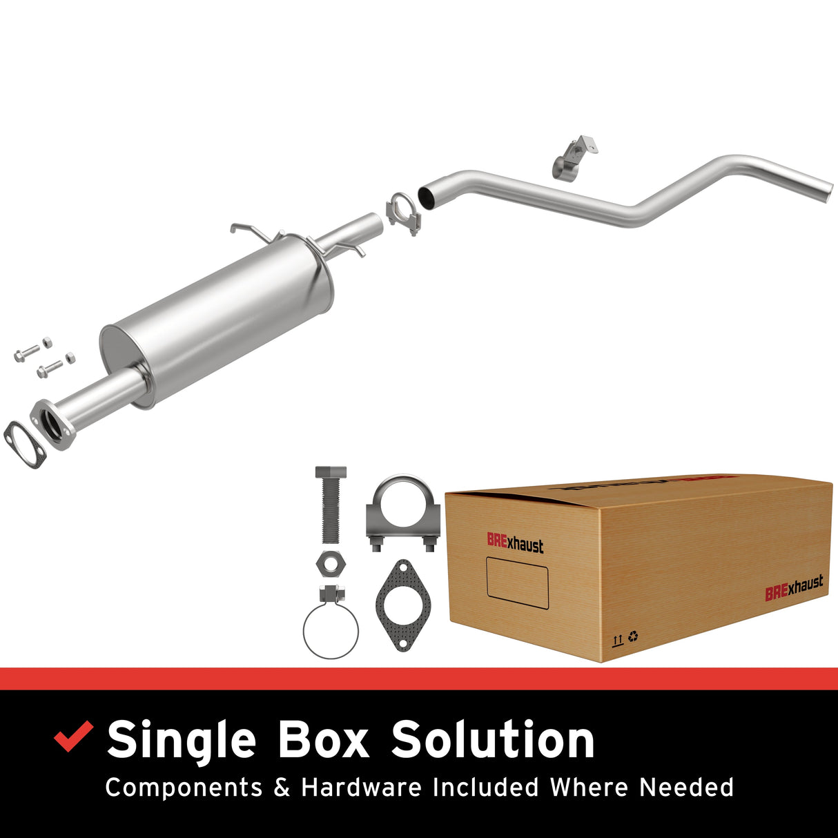 BRExhaust 1990-1996 Nissan Direct-Fit Replacement Exhaust System BRExhaust Exhaust System Kit AXOPROS