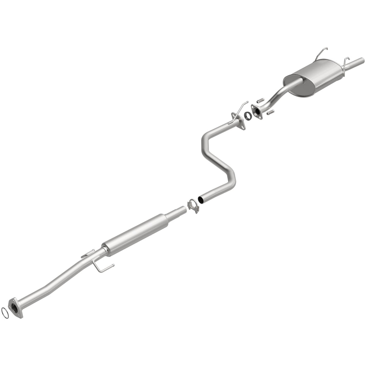 BRExhaust 1992-1995 Honda Civic 1.5L Direct-Fit Replacement Exhaust System BRExhaust Exhaust System Kit AXOPROS