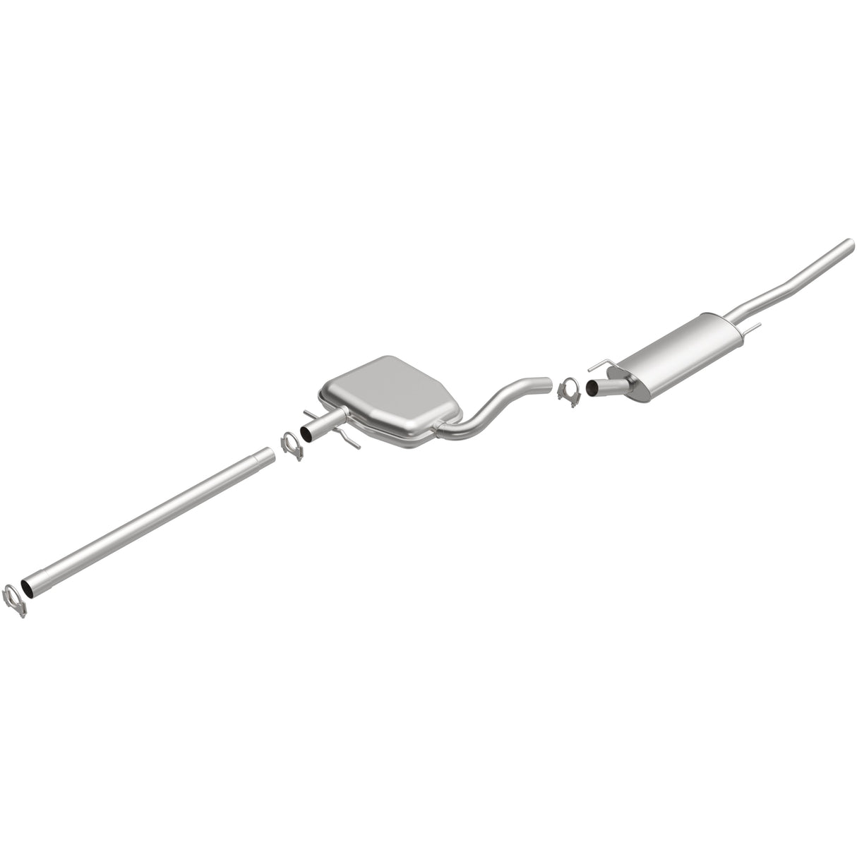 BRExhaust 1993-1999 Volkswagen Jetta 2.0L Direct-Fit Replacement Exhaust System BRExhaust Exhaust System Kit AXOPROS