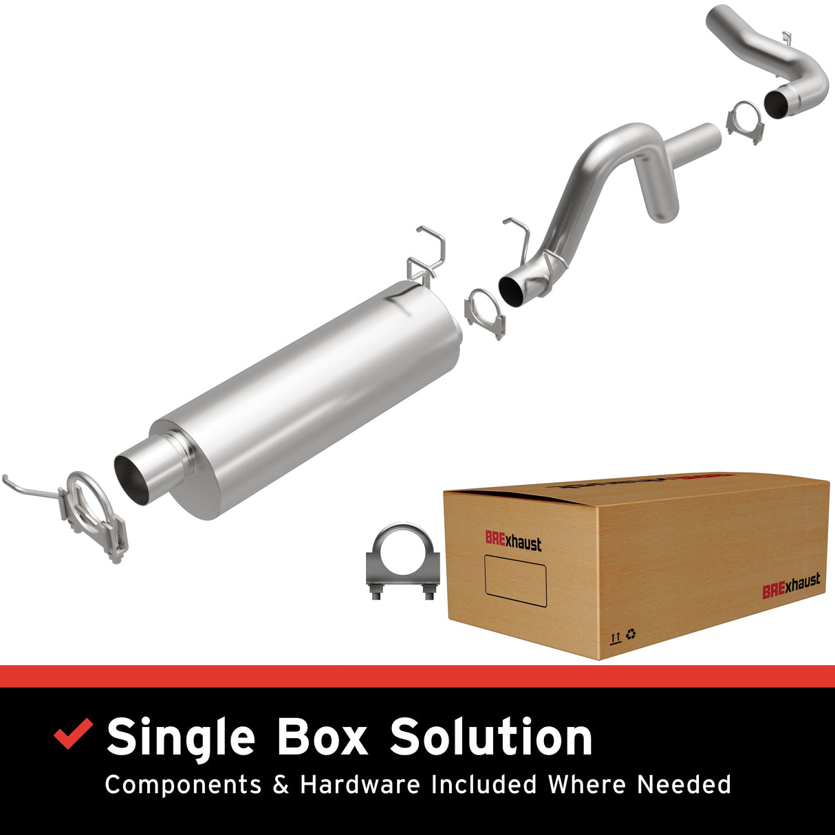 BRExhaust 1994-1996 Dodge Direct-Fit Replacement Exhaust System BRExhaust Exhaust System Kit  AXOPROS