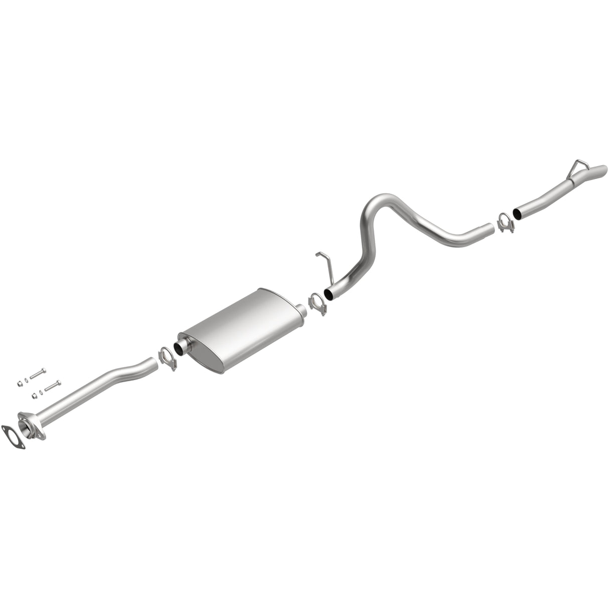 BRExhaust 1994-1997 Ford Mustang 3.8L Direct-Fit Replacement Exhaust System BRExhaust Exhaust System Kit AXOPROS