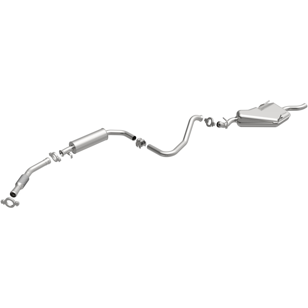 BRExhaust 1994-2002 Saab Direct-Fit Replacement Exhaust System BRExhaust Exhaust System Kit AXOPROS