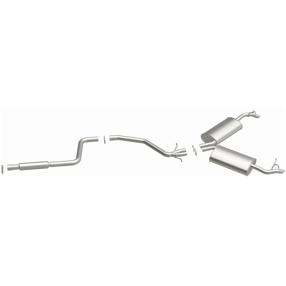 BRExhaust 1996-1999 Cadillac DeVille 4.6L Direct-Fit Replacement Exhaust System BRExhaust Exhaust System Kit  AXOPROS