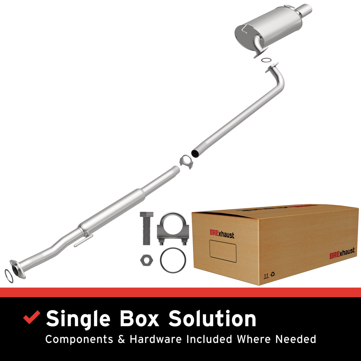 BRExhaust 1997-1999 Toyota Avalon 3.0L Direct-Fit Replacement Exhaust System BRExhaust Exhaust System Kit AXOPROS