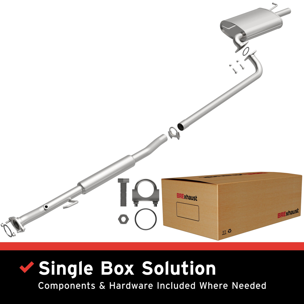 BRExhaust 1997-2001 Toyota Camry 3.0L Direct-Fit Replacement Exhaust System BRExhaust Exhaust System Kit AXOPROS