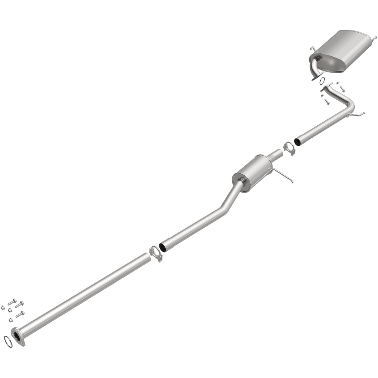 BRExhaust 1998-2002 Honda Accord 2.3L Direct-Fit Replacement Exhaust System BRExhaust Exhaust System Kit AXOPROS