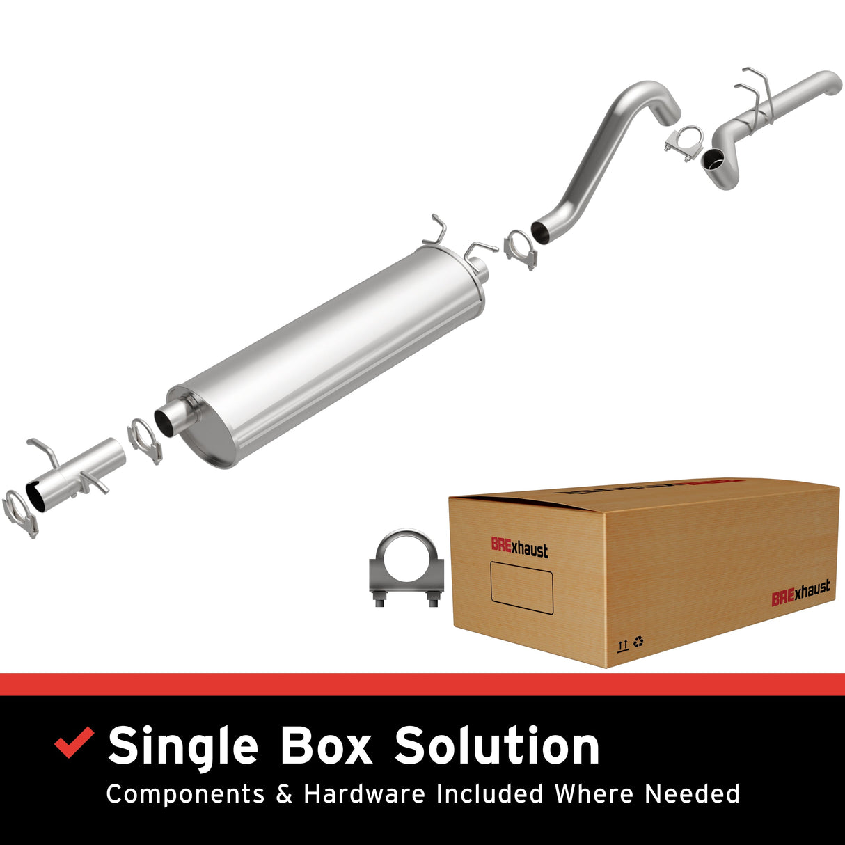 BRExhaust 1998-2003 Dodge Durango Direct-Fit Replacement Exhaust System BRExhaust Exhaust System Kit AXOPROS