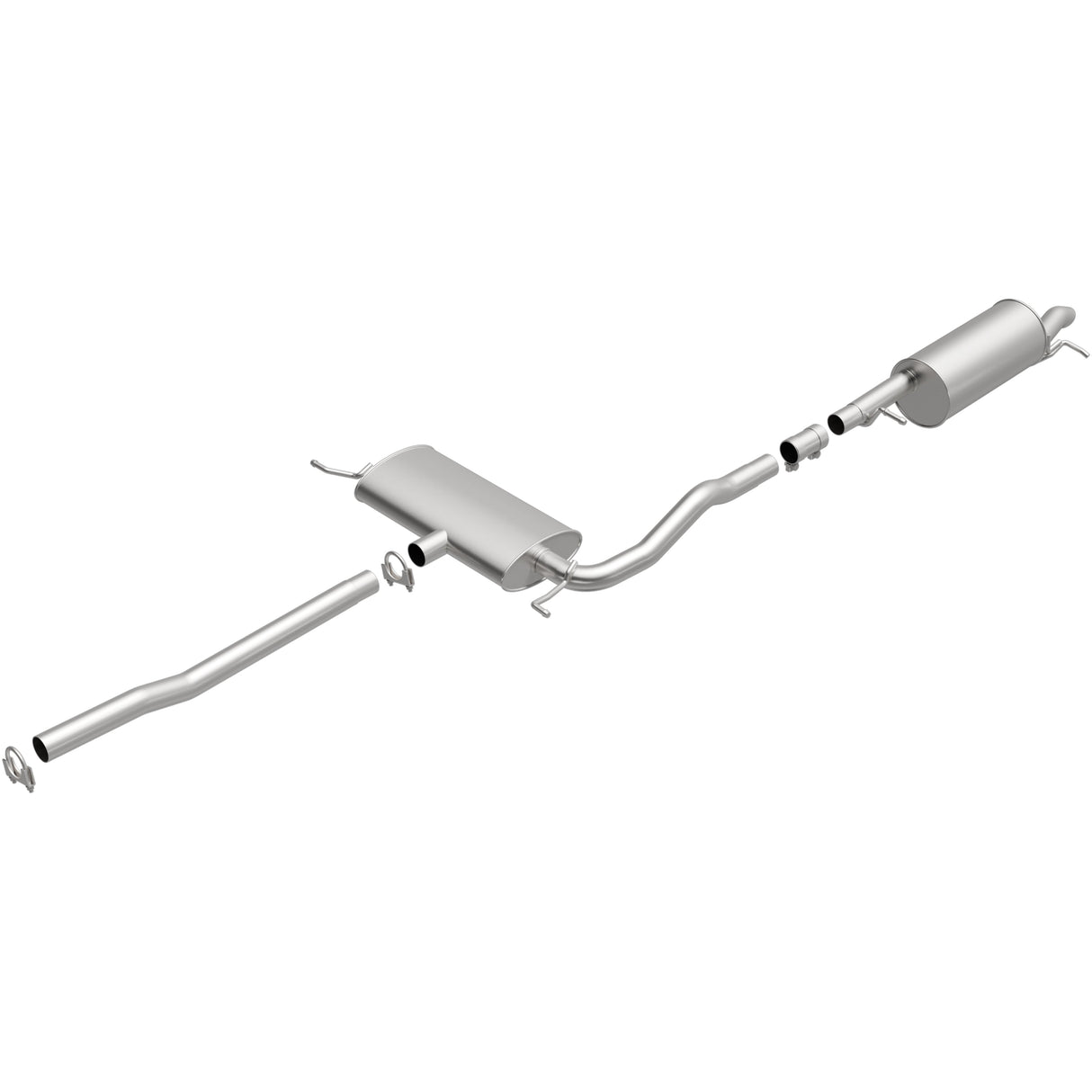 BRExhaust 1998-2005 Volkswagen Passat 1.8L Direct-Fit Replacement Exhaust System BRExhaust Exhaust System Kit AXOPROS