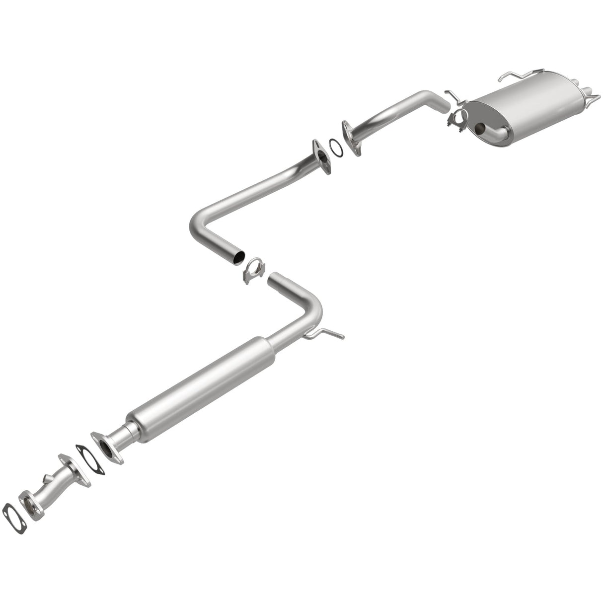 BRExhaust 1999-2000 Nissan Maxima 3.0L Direct-Fit Replacement Exhaust System BRExhaust Exhaust System Kit AXOPROS