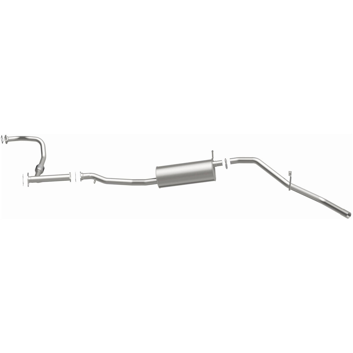 BRExhaust 1999-2002 Nissan Frontier 3.3L Direct-Fit Replacement Exhaust System BRExhaust Exhaust System Kit AXOPROS