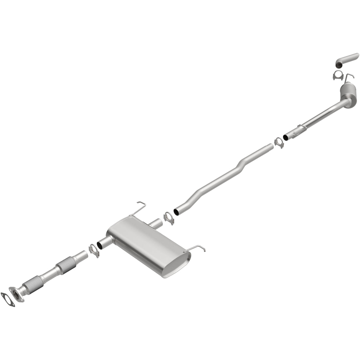 BRExhaust 1999-2003 Ford Windstar Direct-Fit Replacement Exhaust System BRExhaust Exhaust System Kit AXOPROS