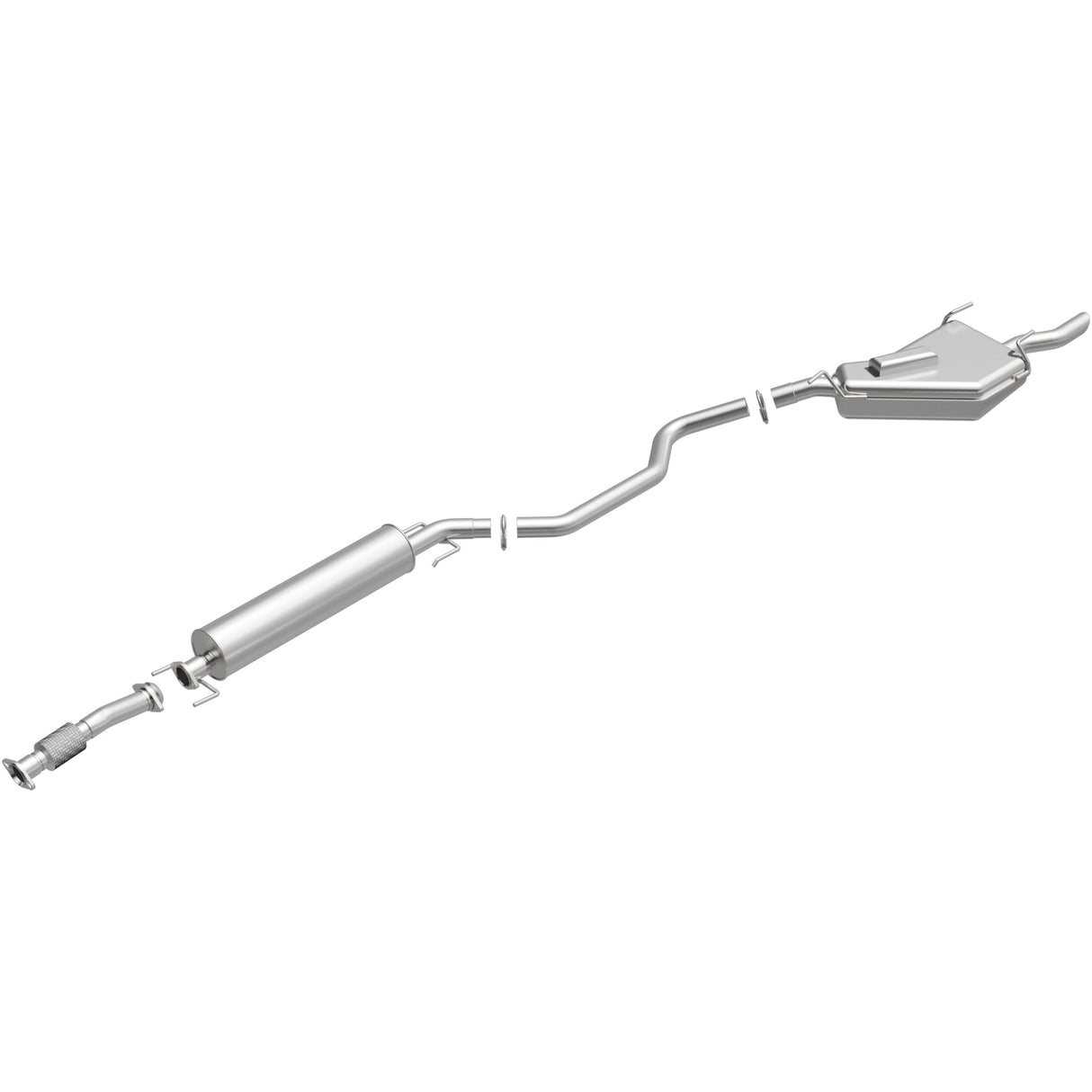 BRExhaust 1999-2009 Saab 9-5 2.3L Direct-Fit Replacement Exhaust System BRExhaust Exhaust System Kit AXOPROS
