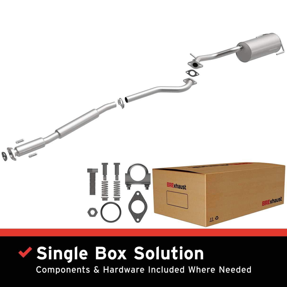 BRExhaust 2001-2004 Subaru Outback 3.0L Direct-Fit Replacement Exhaust System BRExhaust Exhaust System Kit AXOPROS