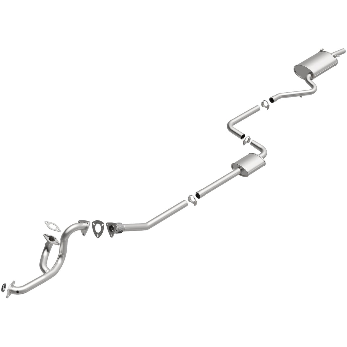 BRExhaust 2001-2006 Chrysler Sebring 2.7L Direct-Fit Replacement Exhaust System BRExhaust Exhaust System Kit AXOPROS