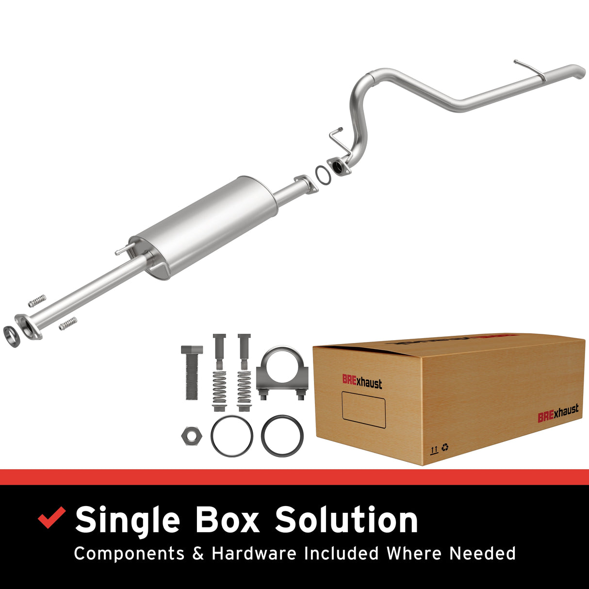 BRExhaust 2002-2003 Suzuki XL-7 2.7L Direct-Fit Replacement Exhaust System BRExhaust Exhaust System Kit AXOPROS